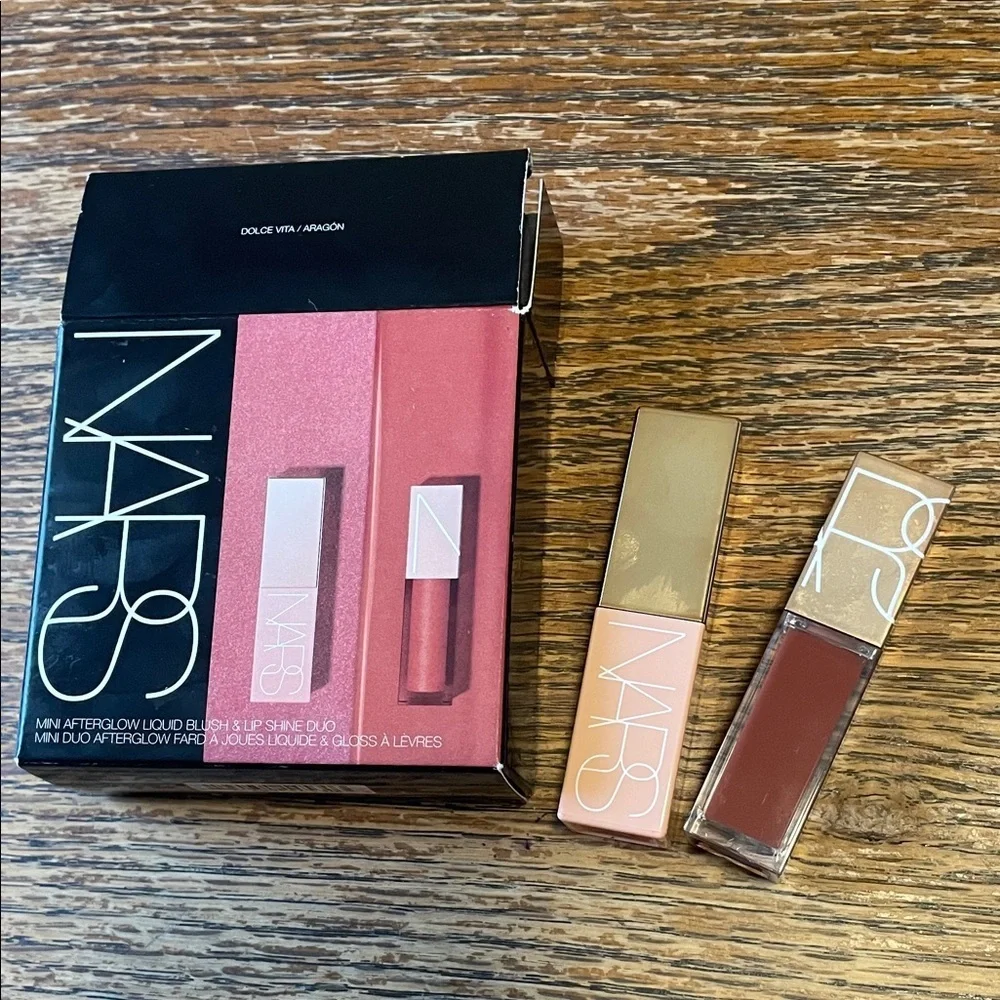NARS Afterglow Liquid Blush & Lip Shine Duo - Rose Pink